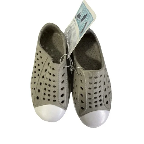 Toddler Slip On Lightweight Breathable Waterproof Shoes Gray Size 5.5 - Picture 6 of 10